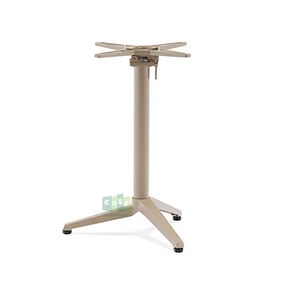 Bases de mesa externas de alumínio com três pernas