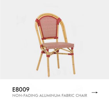 Conjuntos de cadeiras de jantar em tecido para móveis de exterior