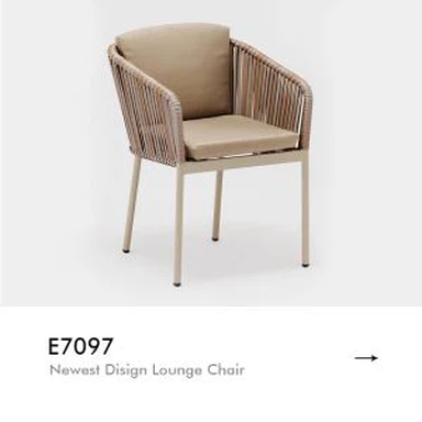 Cadeira de café para móveis de exterior novo design